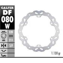 Galfer DF080W Bremsscheibe Wave Fixiert