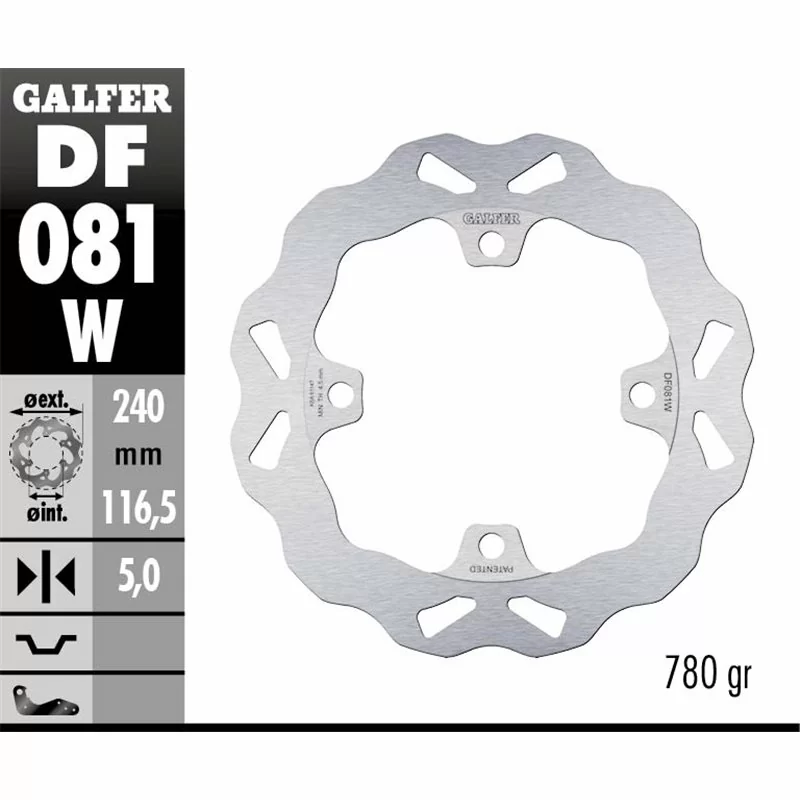 Galfer DF081W Disco Freno Wave Fisso