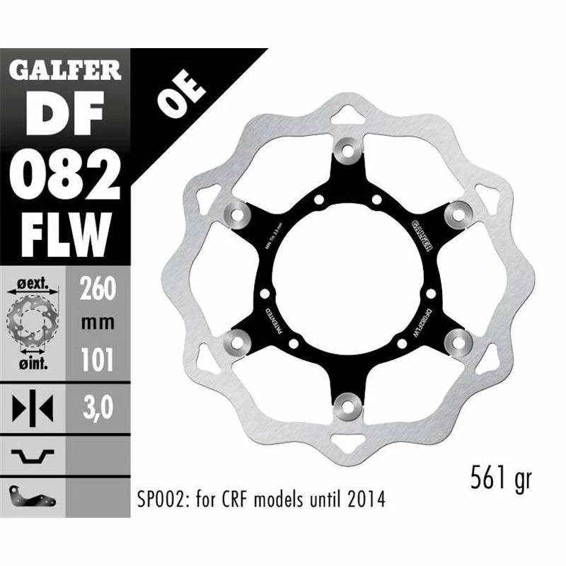 Galfer DF082FLW Brake Disc Wave Floating