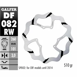 Galfer DF082RW Disque De Frein Wave Fixe