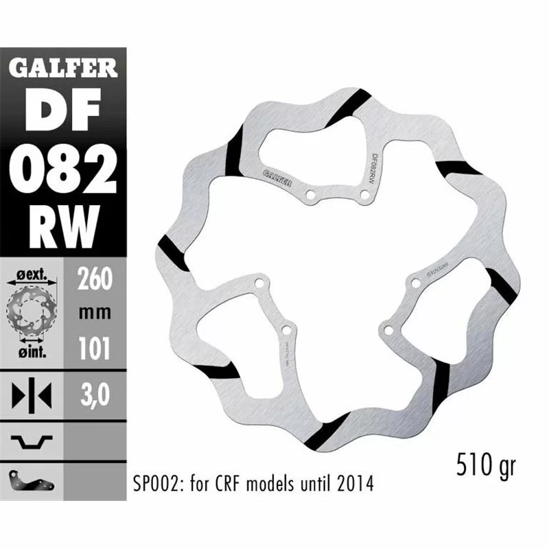 Galfer DF082RW Brake Disco Wave Fixed