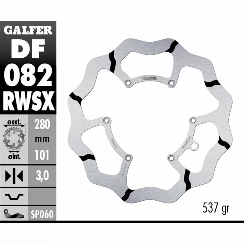 Galfer DF082RWSX Bremsscheibe Wave Fixiert