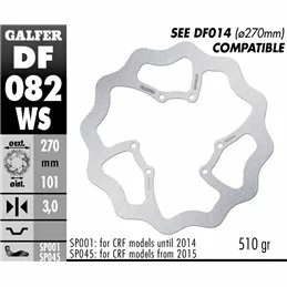 Galfer DF082WS Disco Freno Wave Fisso