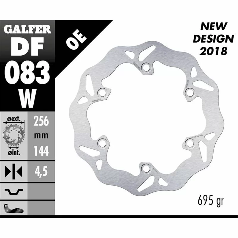 Galfer DF083W Bremsscheibe Wave Fixiert