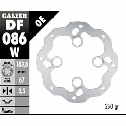 Galfer DF086W Disco Freno Wave Fisso