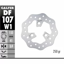 Galfer DF107W1 Bremsscheibe Wave Fixiert