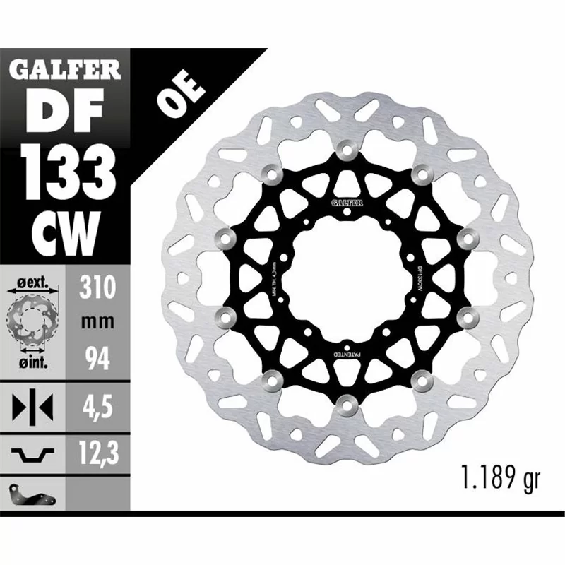 Galfer DF133CW Disco de Freno Wave Flotante