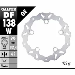 Galfer DF138W Brake Disco Wave Fixed