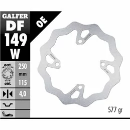 Galfer DF149W Brake Disco Wave Fixed