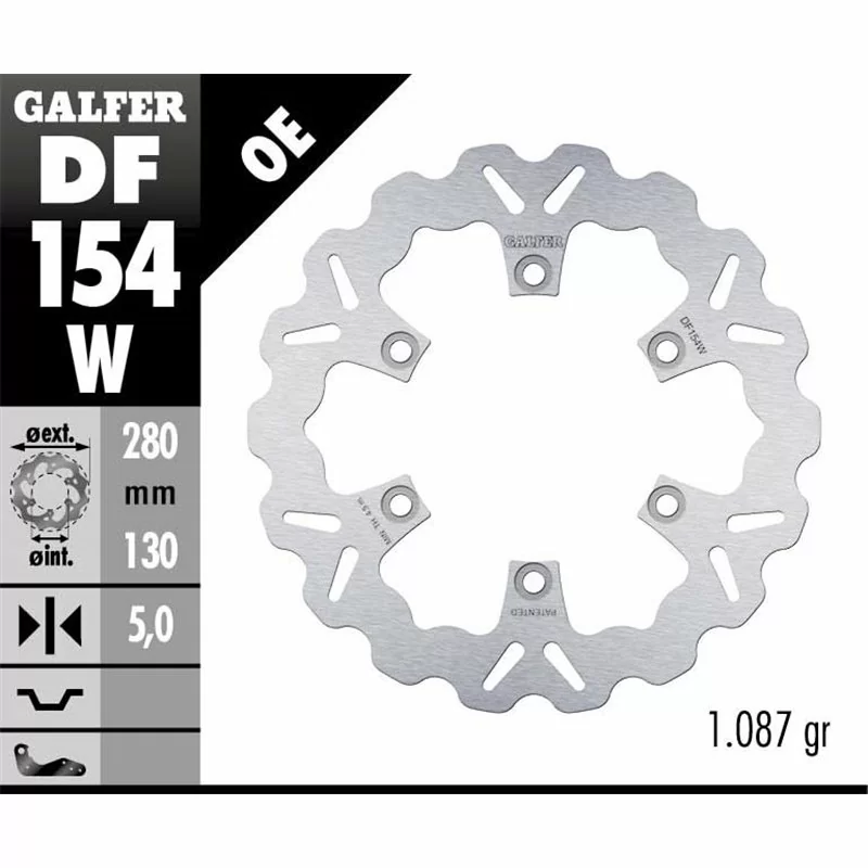 Galfer DF154W Disco Freno Wave Fisso