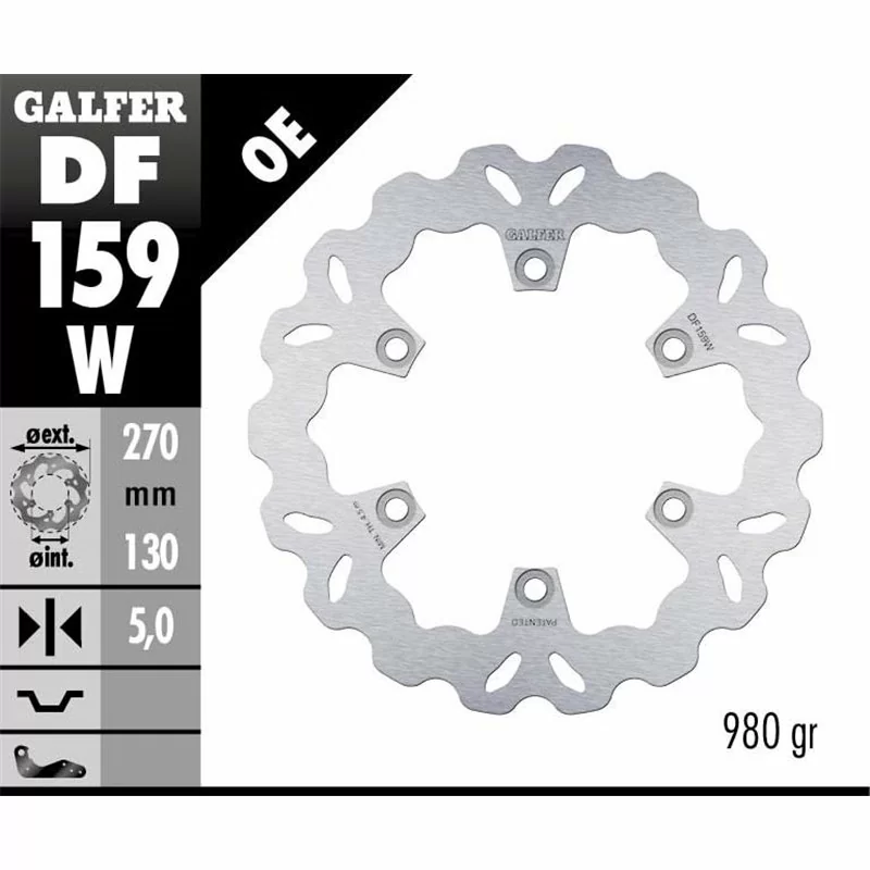 Galfer DF159W Bremsscheibe Wave Fixiert