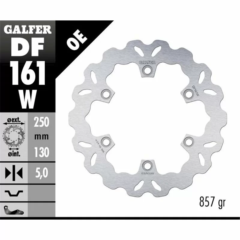 Galfer DF161W Bremsscheibe Wave Fixiert