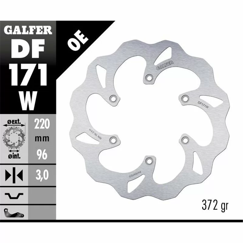 Galfer DF171W Disco De Frebo Wave Fijo