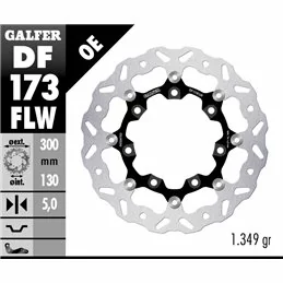 Galfer DF173FLW Bremsscheibe Wave Schwimmend