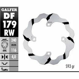 Galfer DF179RW Brake Disco Wave Fixed