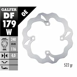 Galfer DF179W Bremsscheibe Wave Fixiert