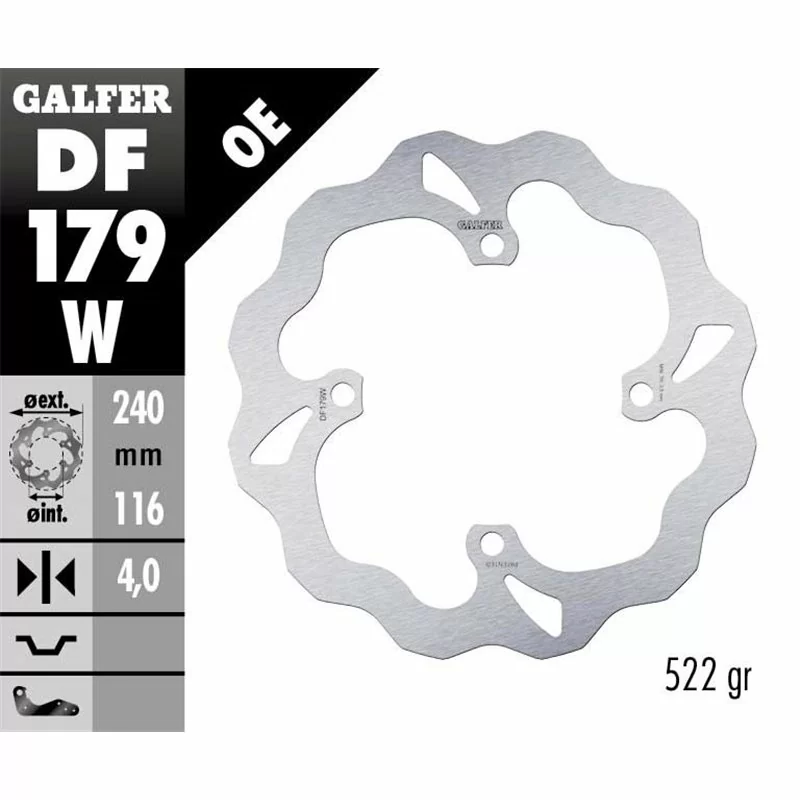 Galfer DF179W Disque De Frein Wave Fixe