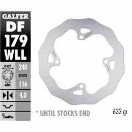 Galfer DF179WLL Bremsscheibe Wave Fixiert