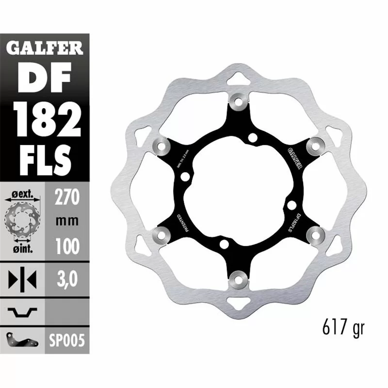 Galfer DF182FLS Bremsscheibe Wave Schwimmend