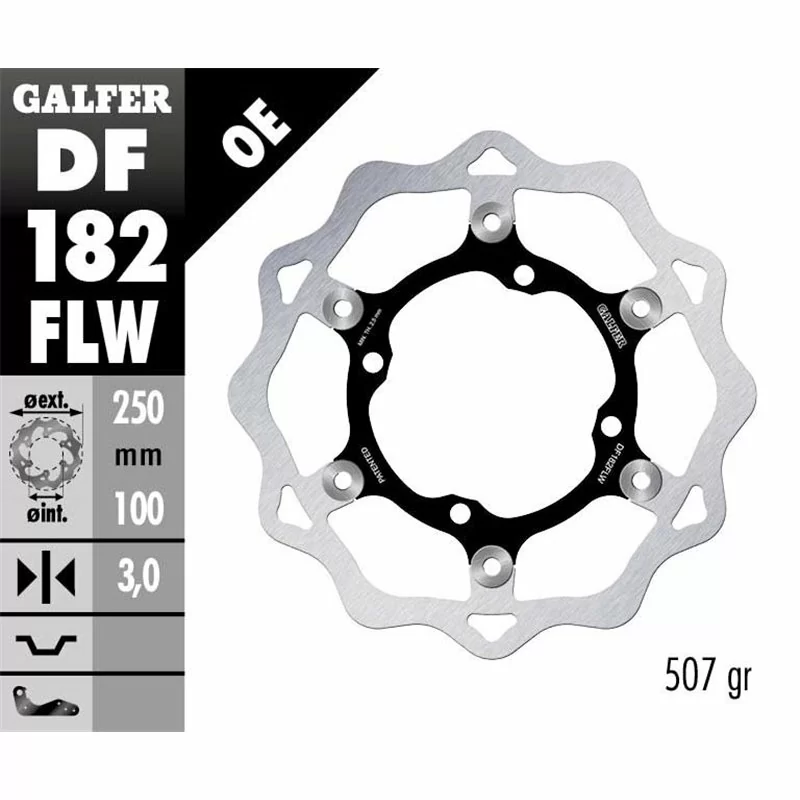 Galfer DF182FLW Brake Disc Wave Floating