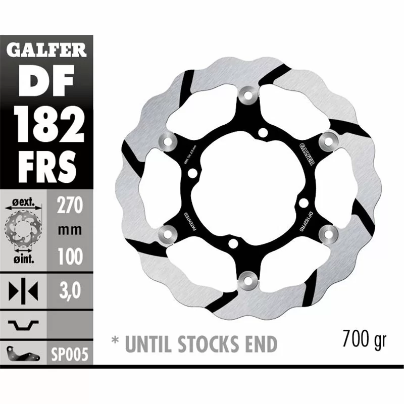 Galfer DF182FRS Disco de Freno Wave Flotante