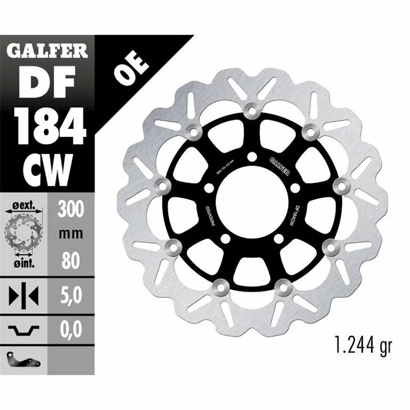 Galfer DF184CW Bremsscheibe Wave Schwimmend