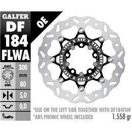 Galfer DF184FLWA Brake Disc Wave Floating