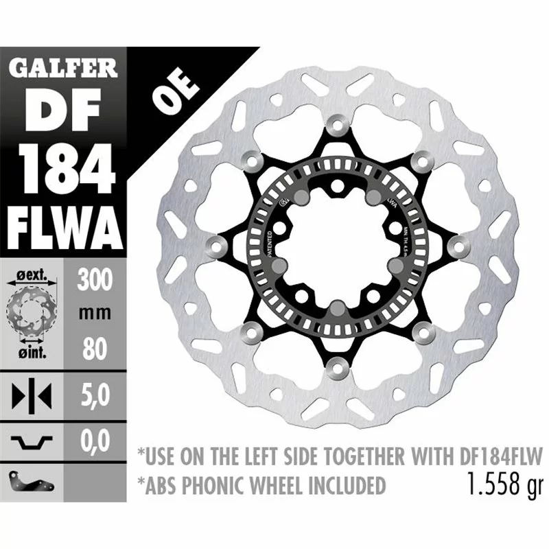 Galfer DF184FLWA Brake Disc Wave Floating