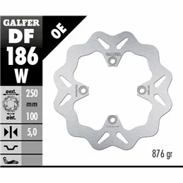 Galfer DF186W Brake Disco Wave Fixed