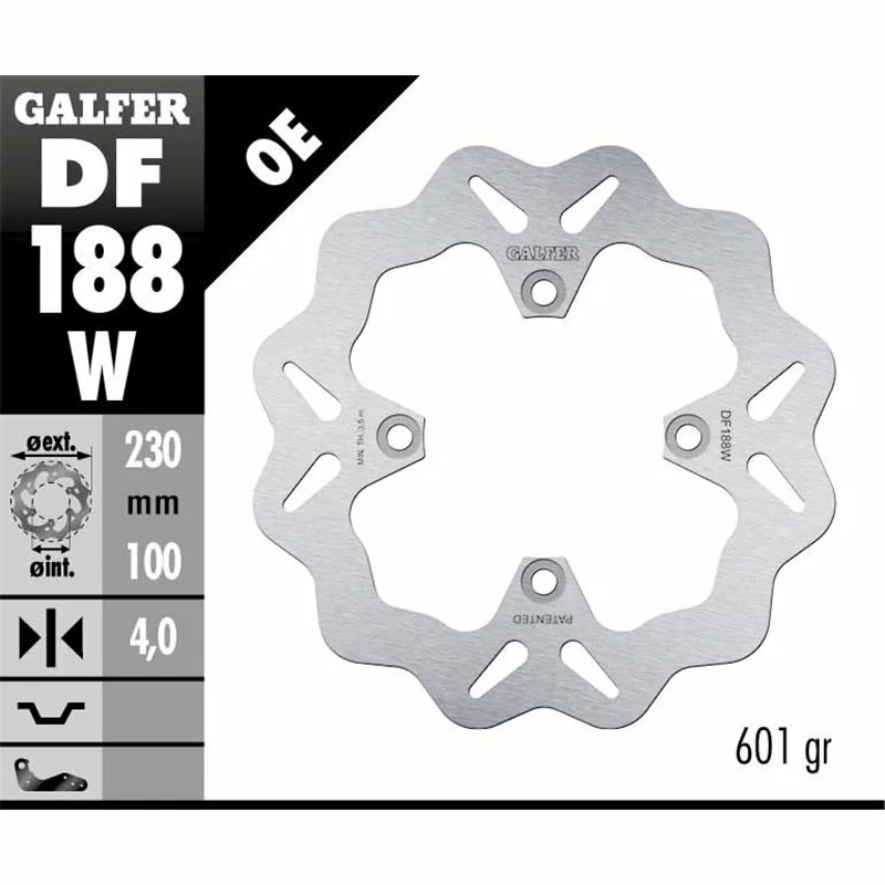 Galfer DF188W Brake Disco Wave Fixed