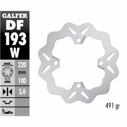 Galfer DF193W Bremsscheibe Wave Fixiert