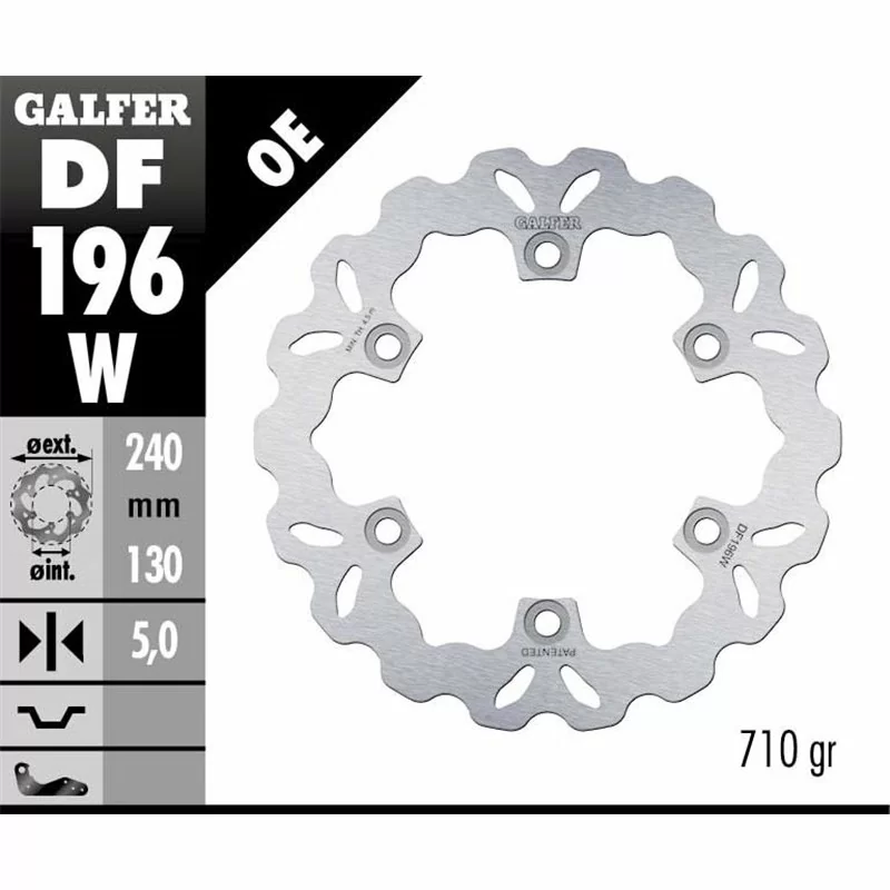 Galfer DF196W Brake Disco Wave Fixed