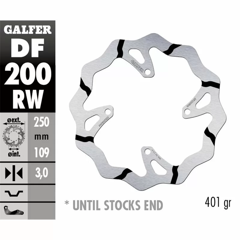 Galfer DF200RW Brake Disco Wave Fixed