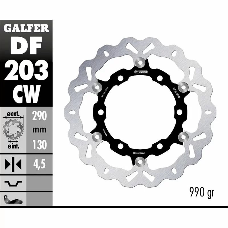 Galfer DF203CW Brake Disc Wave Floating