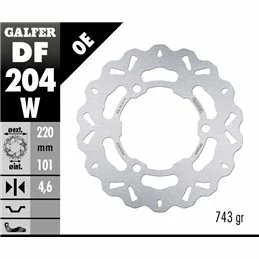 Galfer DF204W Brake Disco Wave Fixed