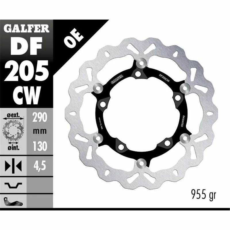 Galfer DF205CW Disco Freno Wave Flottante