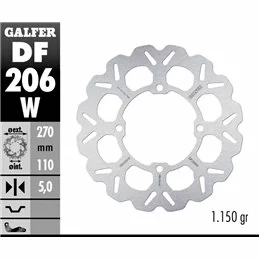 Galfer DF206W Brake Disco Wave Fixed