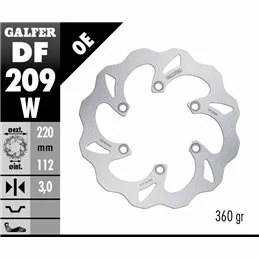 Galfer DF209W Brake Disco Wave Fixed