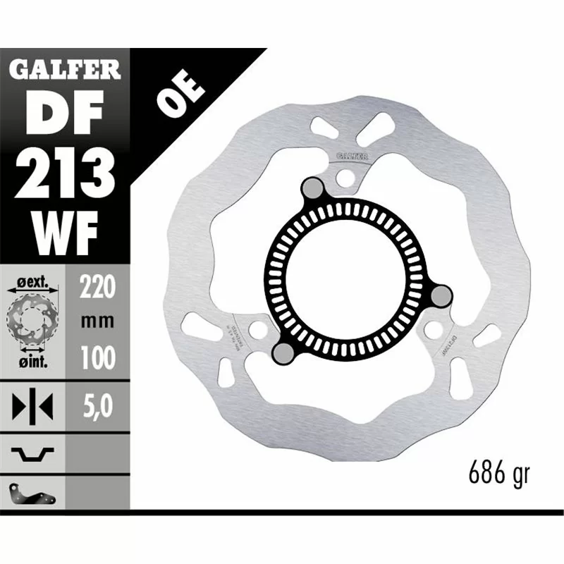 Galfer DF213WF Bremsscheibe Wave Fixiert