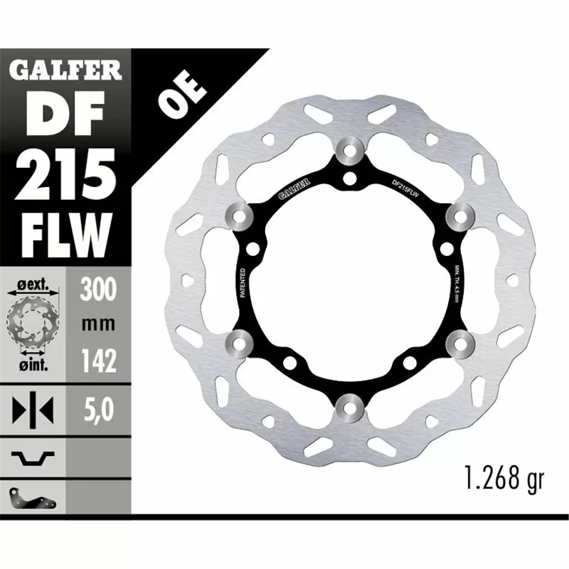 Galfer DF215FLW Brake Disc Wave Floating