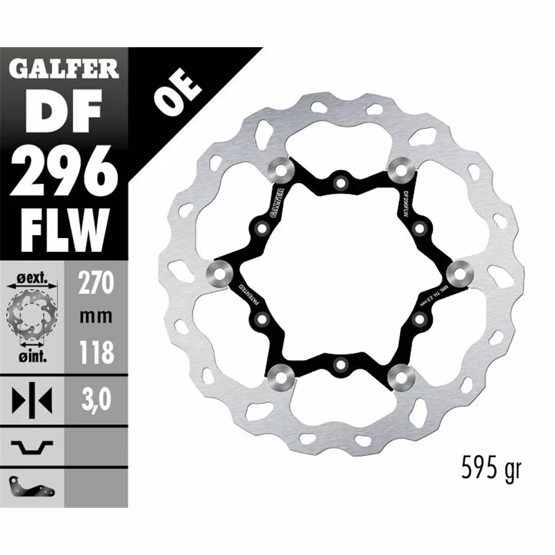 Galfer DF296FLW Brake Disc Wave Floating