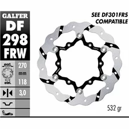 Galfer DF298FRW Brake Disc Wave Floating