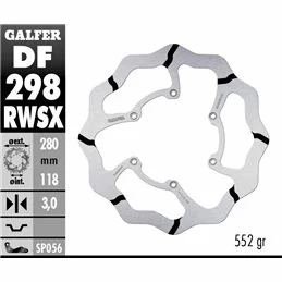 Galfer DF298RWSX Brake Disco Wave Fixed