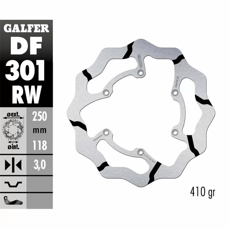 Galfer DF301RW Bremsscheibe Wave Fixiert