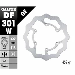 Galfer DF301W Brake Disco Wave Fixed