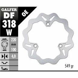 Galfer DF318W Bremsscheibe Wave Fixiert