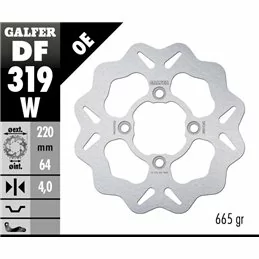 Galfer DF319W Bremsscheibe Wave Fixiert