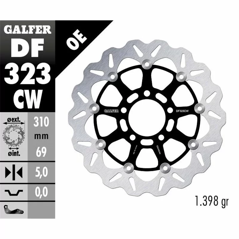 Galfer DF323CW Brake Disc Wave Floating