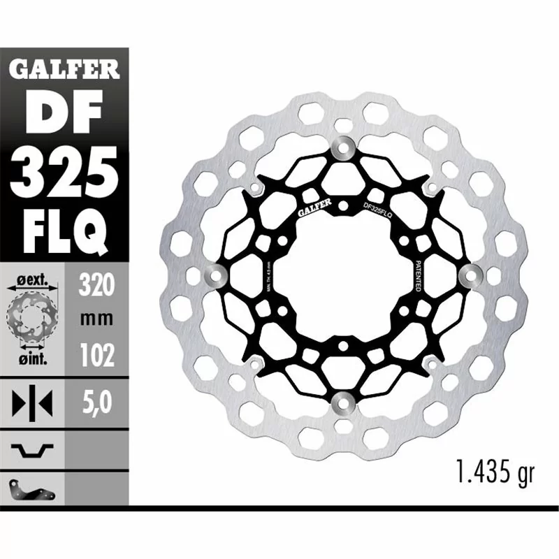 Galfer DF325FLQ Bremsscheibe Wave Schwimmend