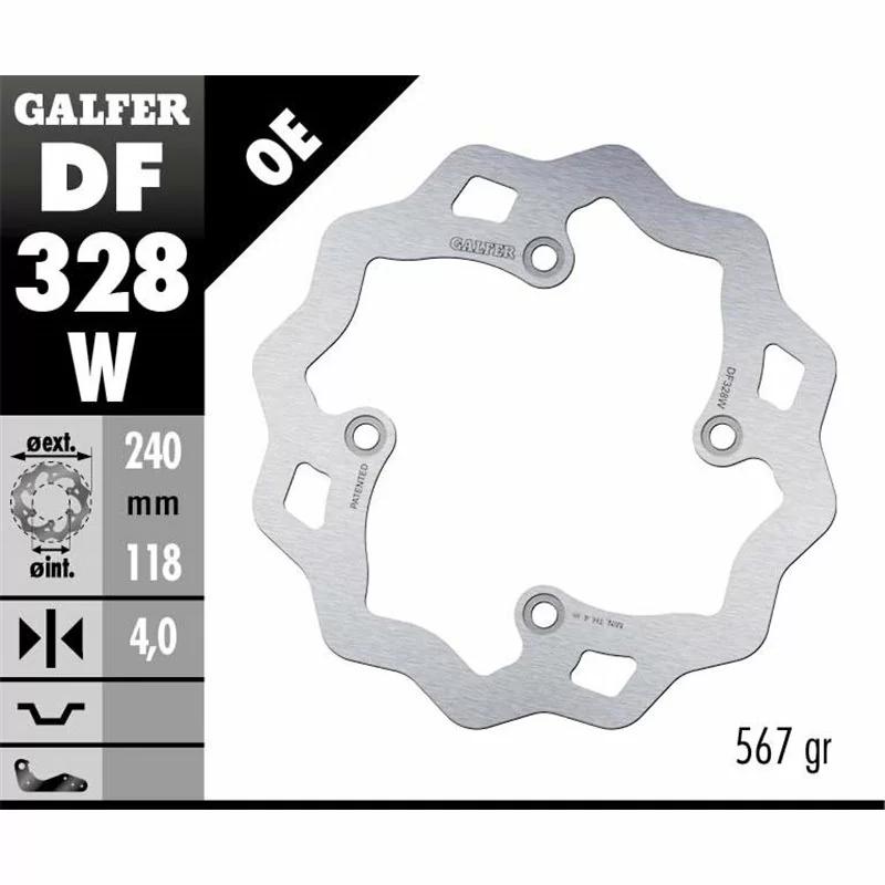 Galfer DF328W Disco Freno Wave Fisso